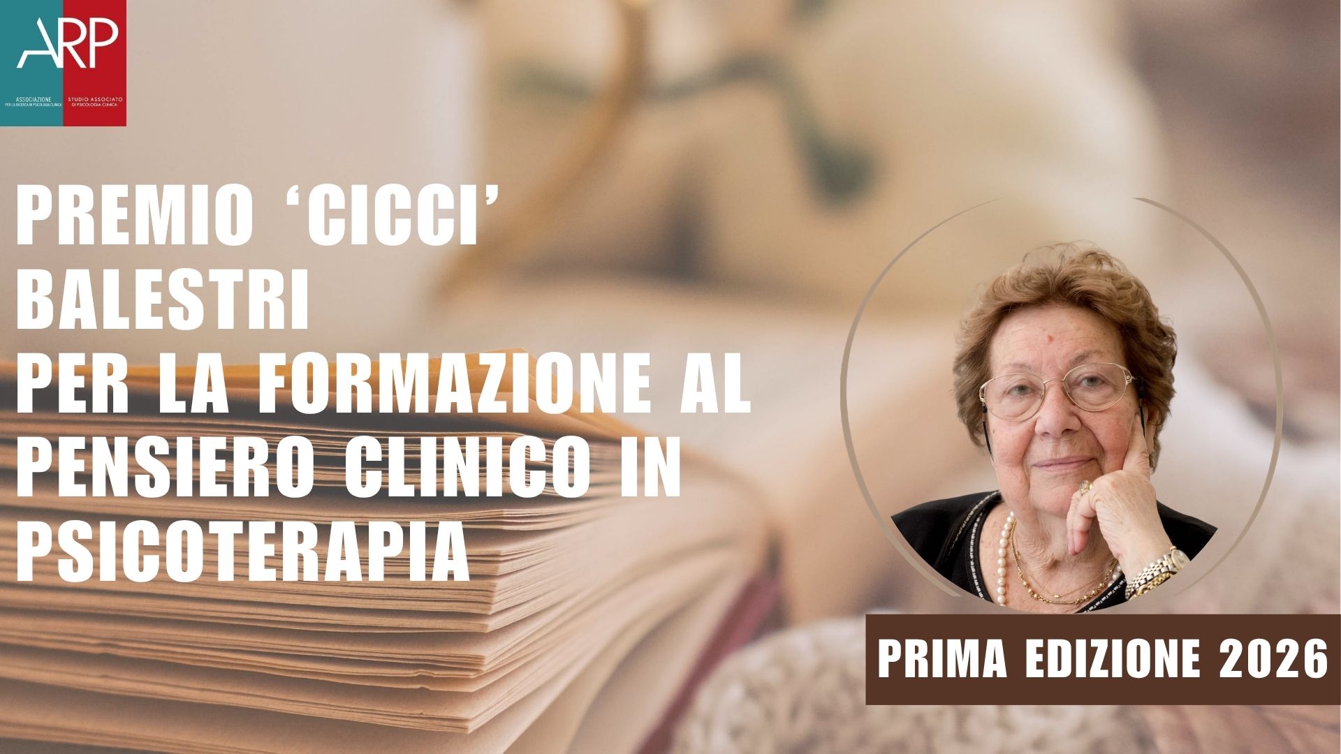 Premio ‘Cicci’ Balestri per la formazione al pensiero clinico in psicoterapia